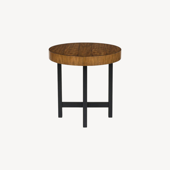 T575-12 Steenlage Tables Set (Pack of 2) Brown/Black | Signature Design By Ashley