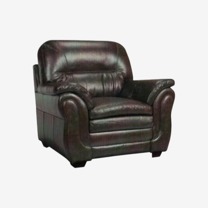 Zane 3-Piece Sofa Set In Leather Upholstery - Umber