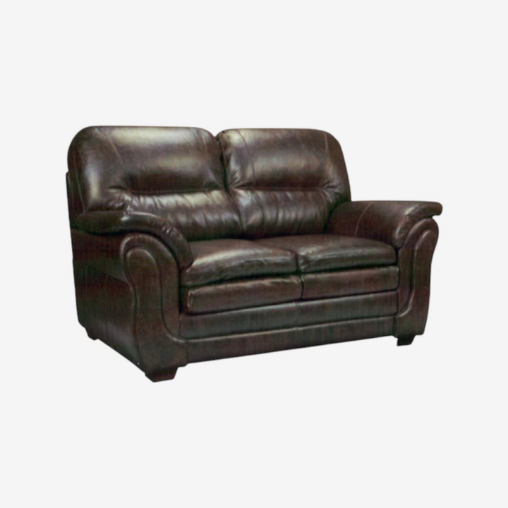 Zane 3-Piece Sofa Set In Leather Upholstery - Umber