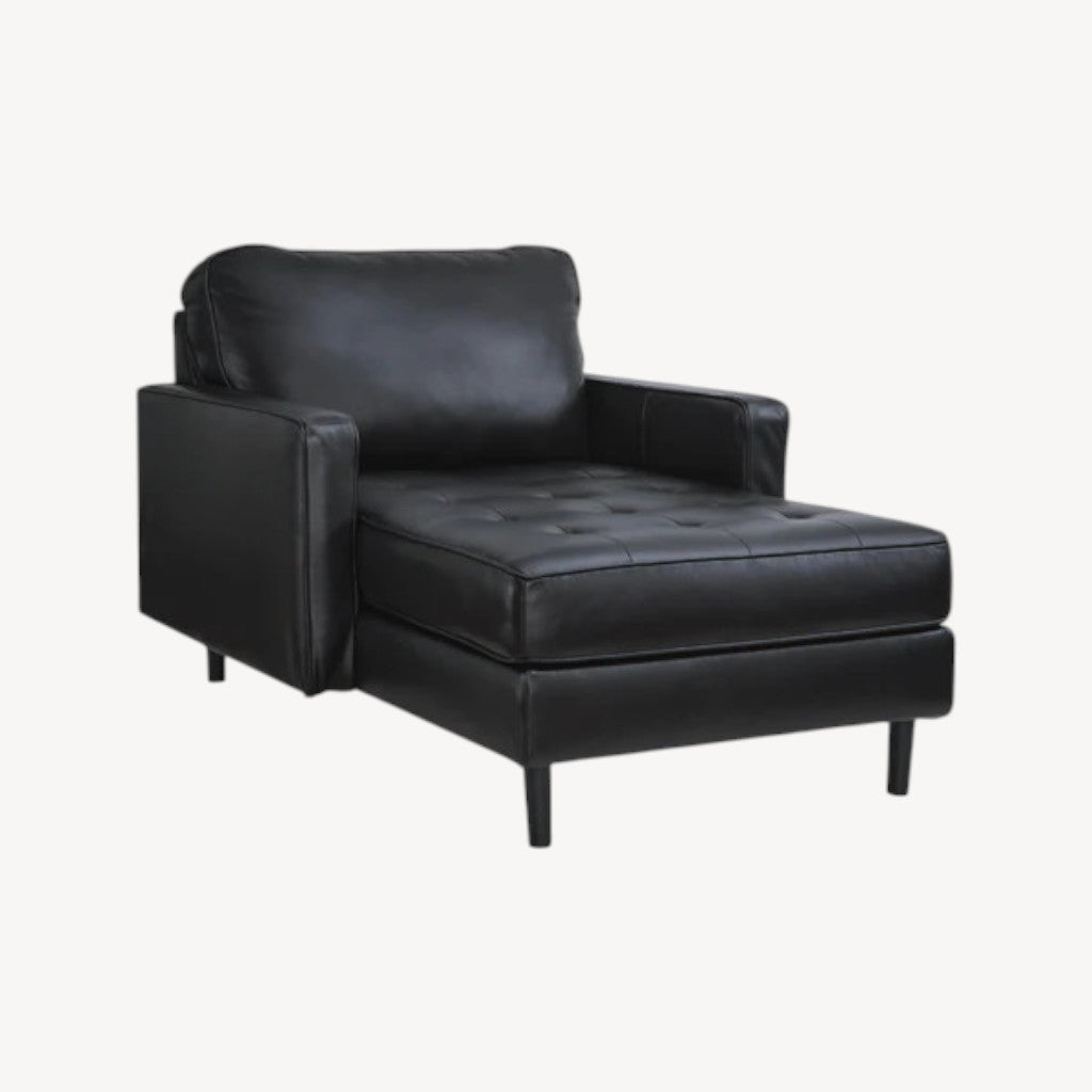 2120515 Bryceview Leather Chaise - Onyx | Signature Design By Ashley