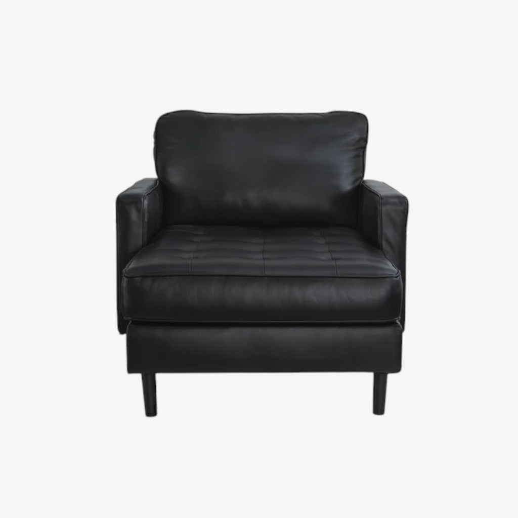 2120515 Bryceview Leather Chaise - Onyx | Signature Design By Ashley