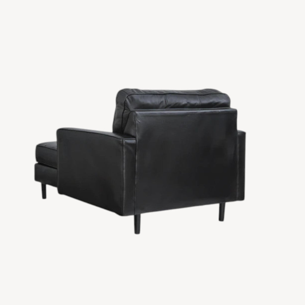 2120515 Bryceview Leather Chaise - Onyx | Signature Design By Ashley