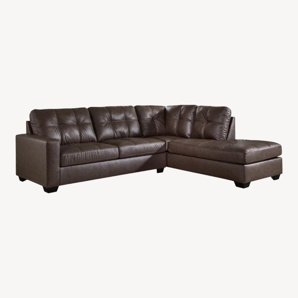 17003S2 Barlin Mills Sectional Sofa With Chaise - Umber | Signature Design By Ashley