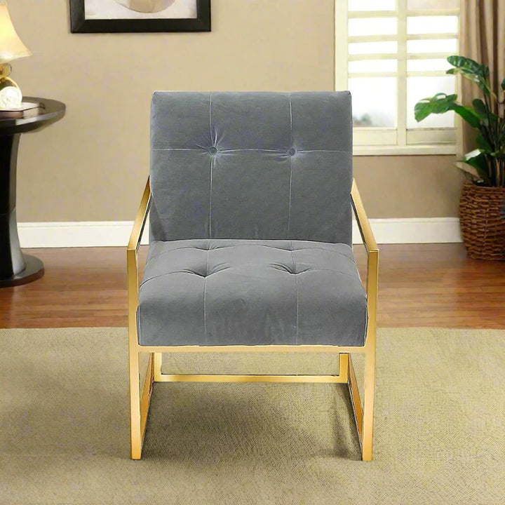 Arian Modern Accent Chair With Appealing Grey Finish
