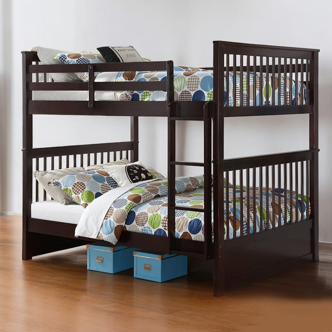 Everett Bunk Bed (Double/ Double) With Storage Drawers - Espresso