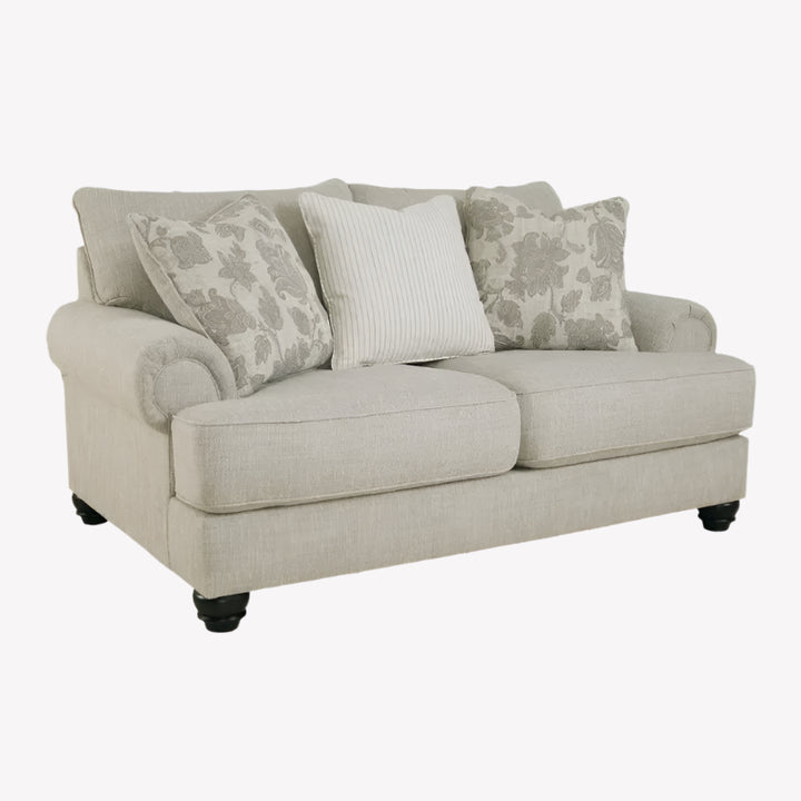 1320135 Asanti Fabric Loveseat - Fog | Signature Design By Ashley