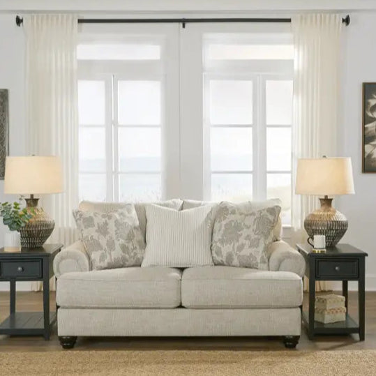 1320135 Asanti Fabric Loveseat - Fog | Signature Design By Ashley