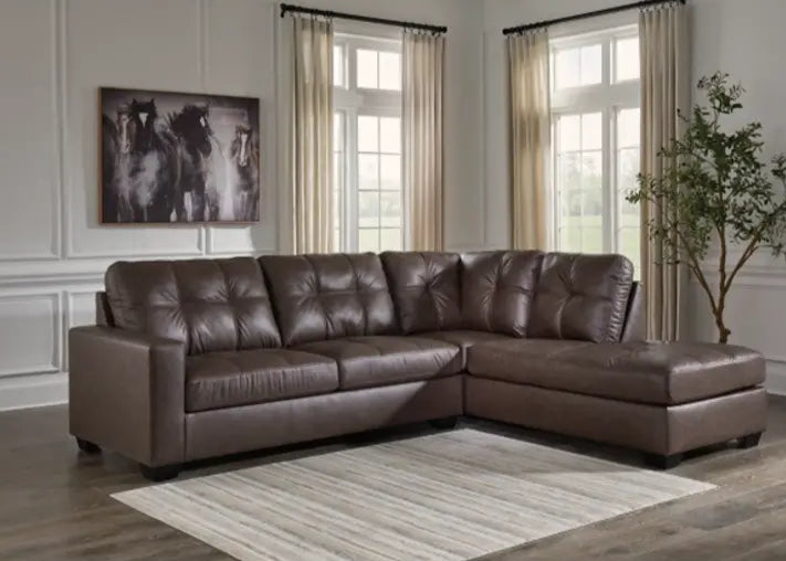 17003S2 Barlin Mills Sectional Sofa With Chaise - Umber | Signature Design By Ashley