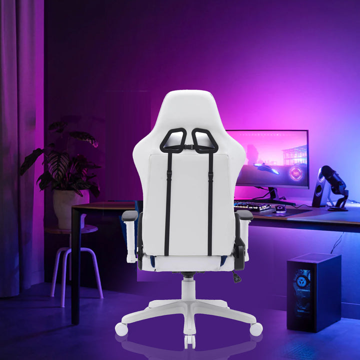 Titan Striking Gaming Chair For Champions - White/ Blue