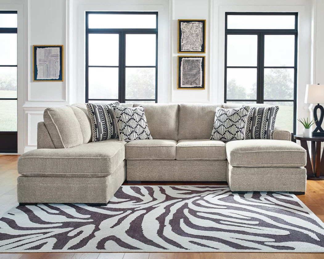 20502S2 Calnita 2-Piece Sectional With Chaise - Sisal | Signature Design By Ashley