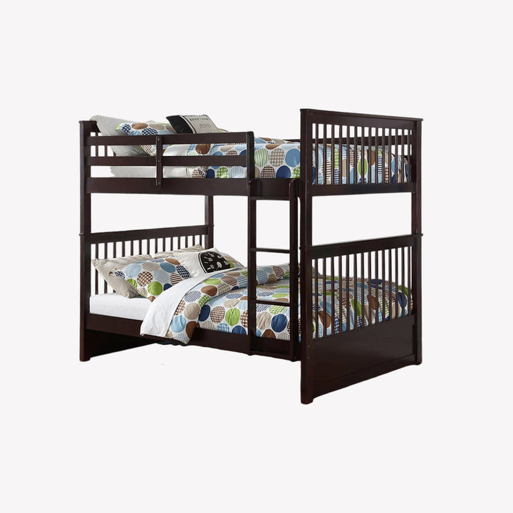 Everett Bunk Bed (Double/ Double) With Storage Drawers - Espresso