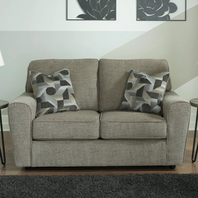 2680535 Cascilla Fabric Loveseat - Pewter | Signature Design By Ashley
