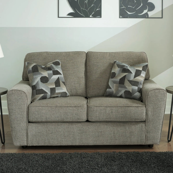 2680535 Cascilla Fabric Loveseat - Pewter | Signature Design By Ashley