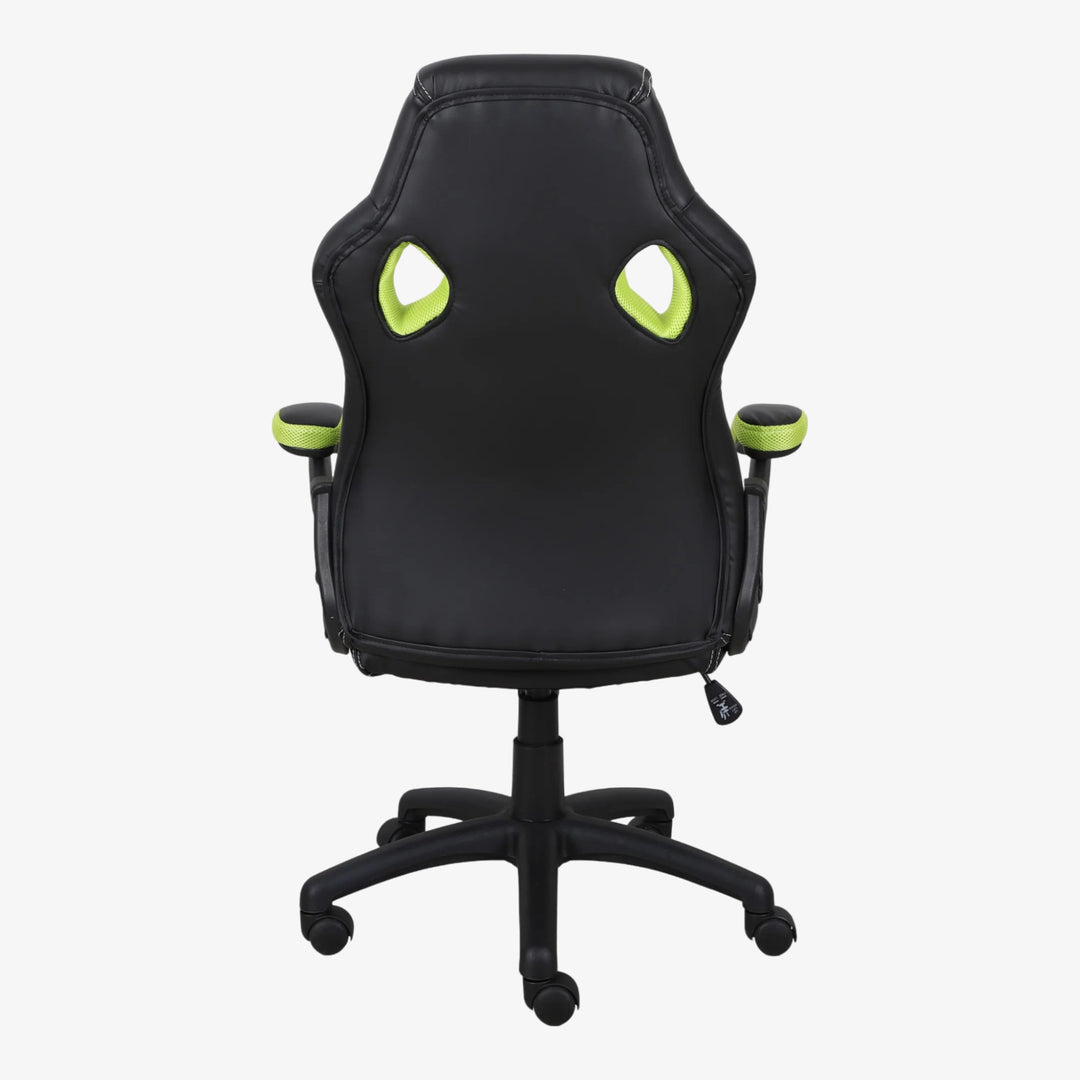 Pulse Comfortable & Stylish Gaming Chair - Black/ Green