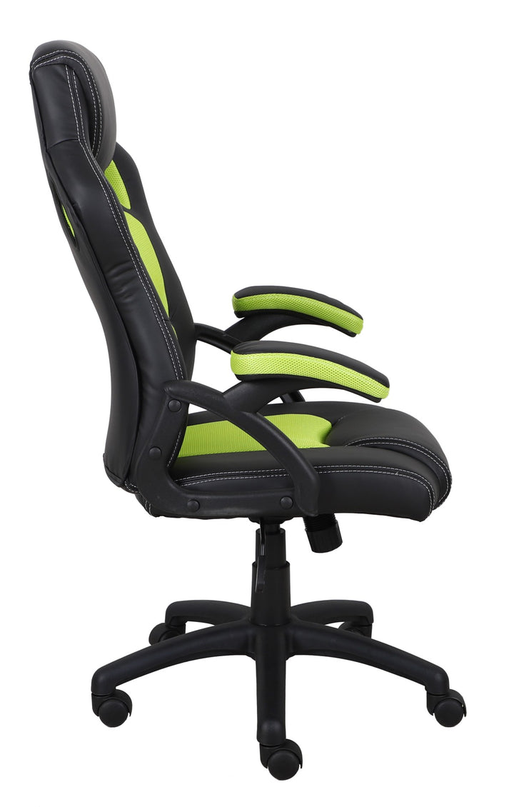 Pulse Comfortable & Stylish Gaming Chair - Black/ Green
