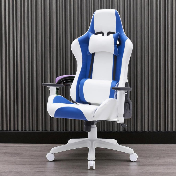 Titan Striking Gaming Chair For Champions - White/ Blue