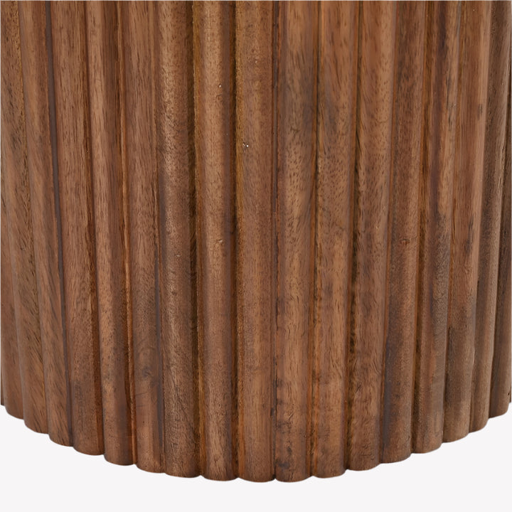 Soren Coffee Table in Rich Walnut & Sleek White Finish