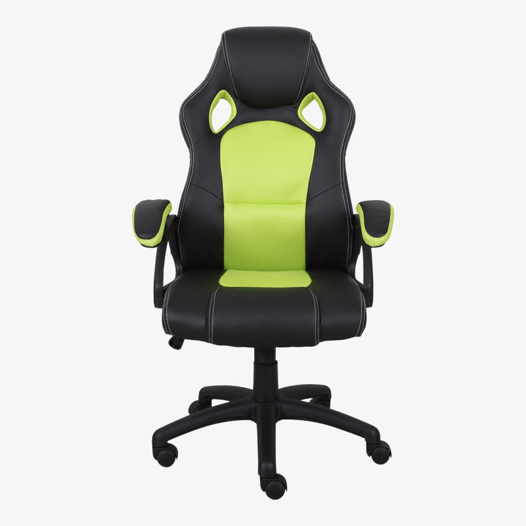 Pulse Comfortable & Stylish Gaming Chair - Black/ Green