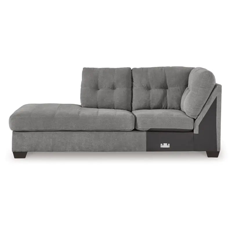55305S1 Marleton 2-Piece Sectional With Chaise - Grey | Signature Design By Ashley