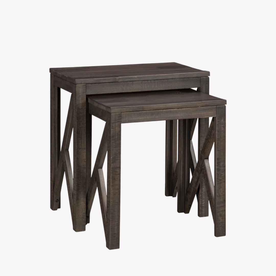 A4000229 Emerdale Nesting Accent Table In Grey Finish (Set of 2) | Signature Design By Ashley