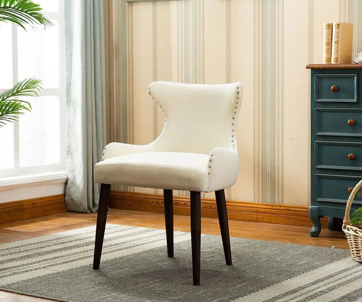 Marbella Exquisite Accent Chair (Set of 2) - Cream Velvet