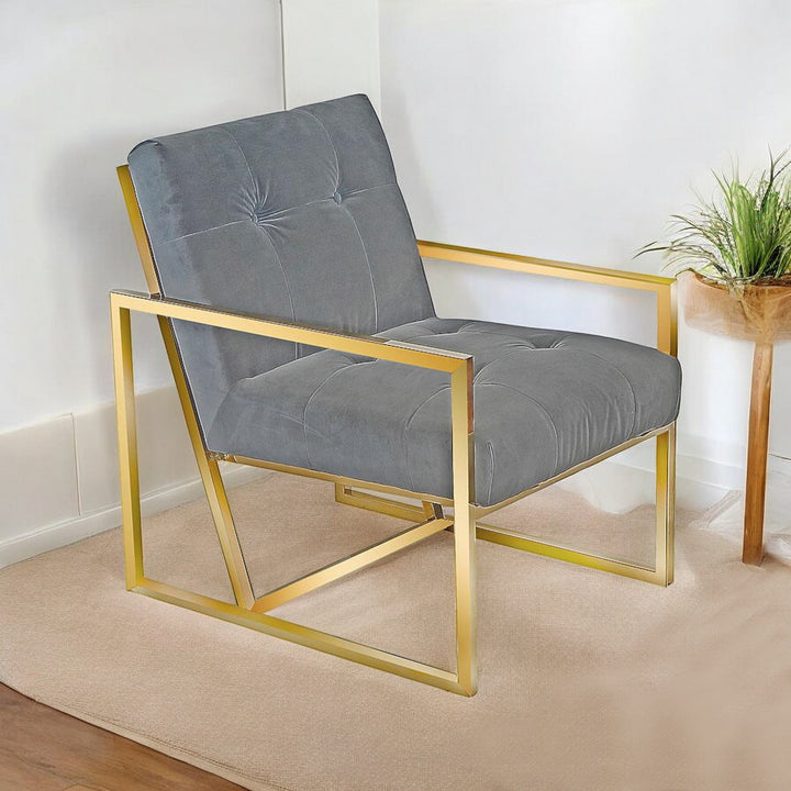 Arian Modern Accent Chair With Appealing Grey Finish