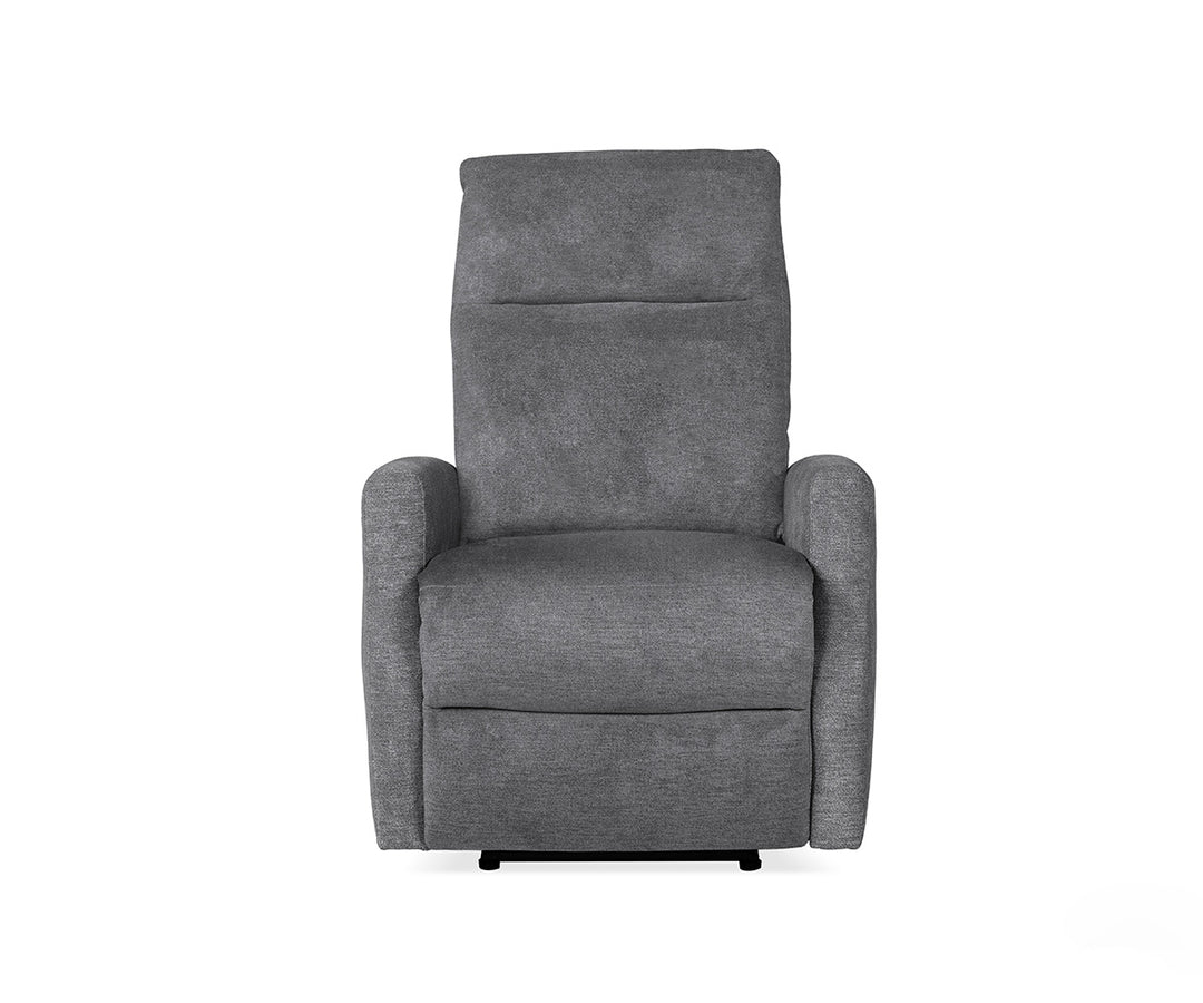 Mist Manual Recliner Chair in Fabric Upholstery - Graphite | Stylish, Durable & Comfortable With Gliding Motion