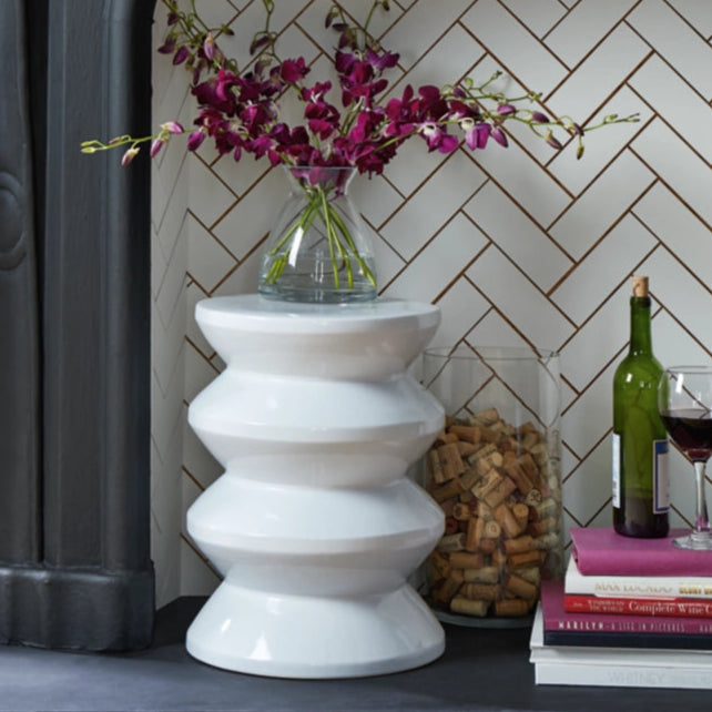 A3000617 Lakiness Indoor/Outdoor Stool - White | Signature Design By Ashley