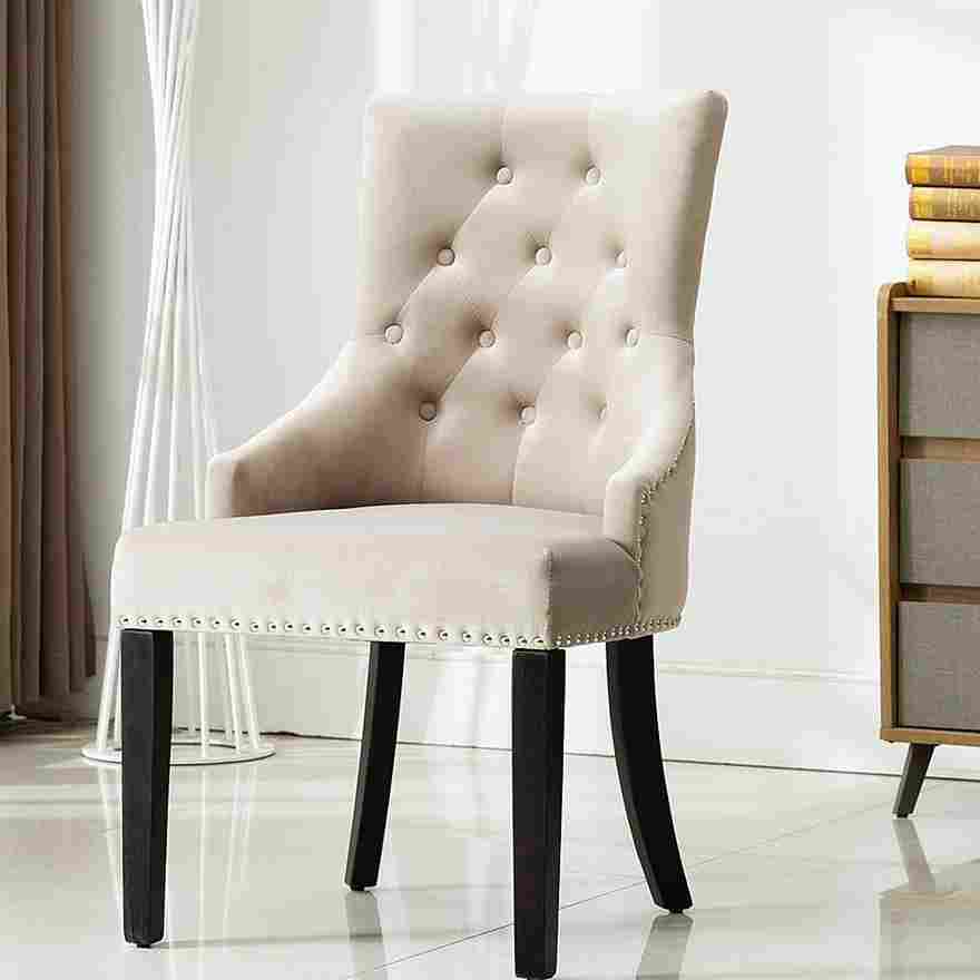 Brixx Stylish Accent Chair With Appealing Grey Finish (Set of 2)