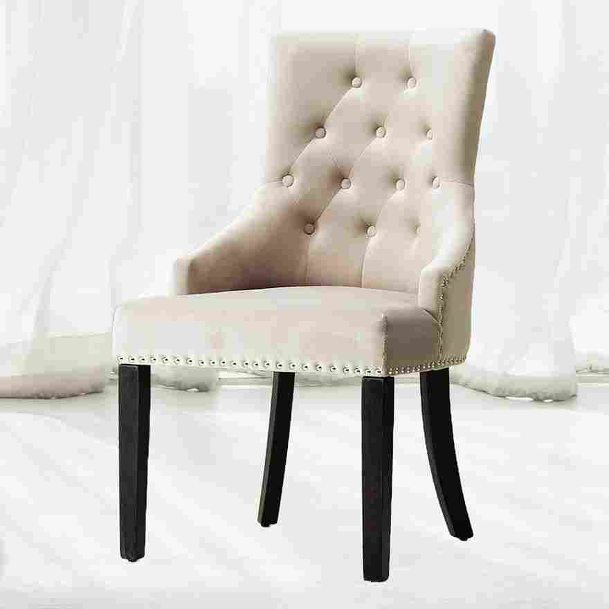 Brixx Stylish Accent Chair With Appealing Grey Finish (Set of 2)