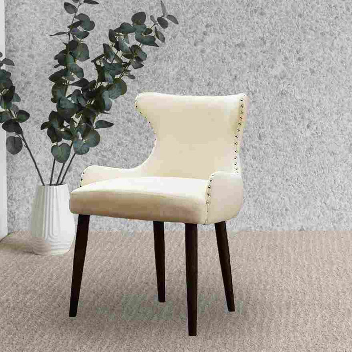 Marbella Exquisite Accent Chair (Set of 2) - Cream Velvet