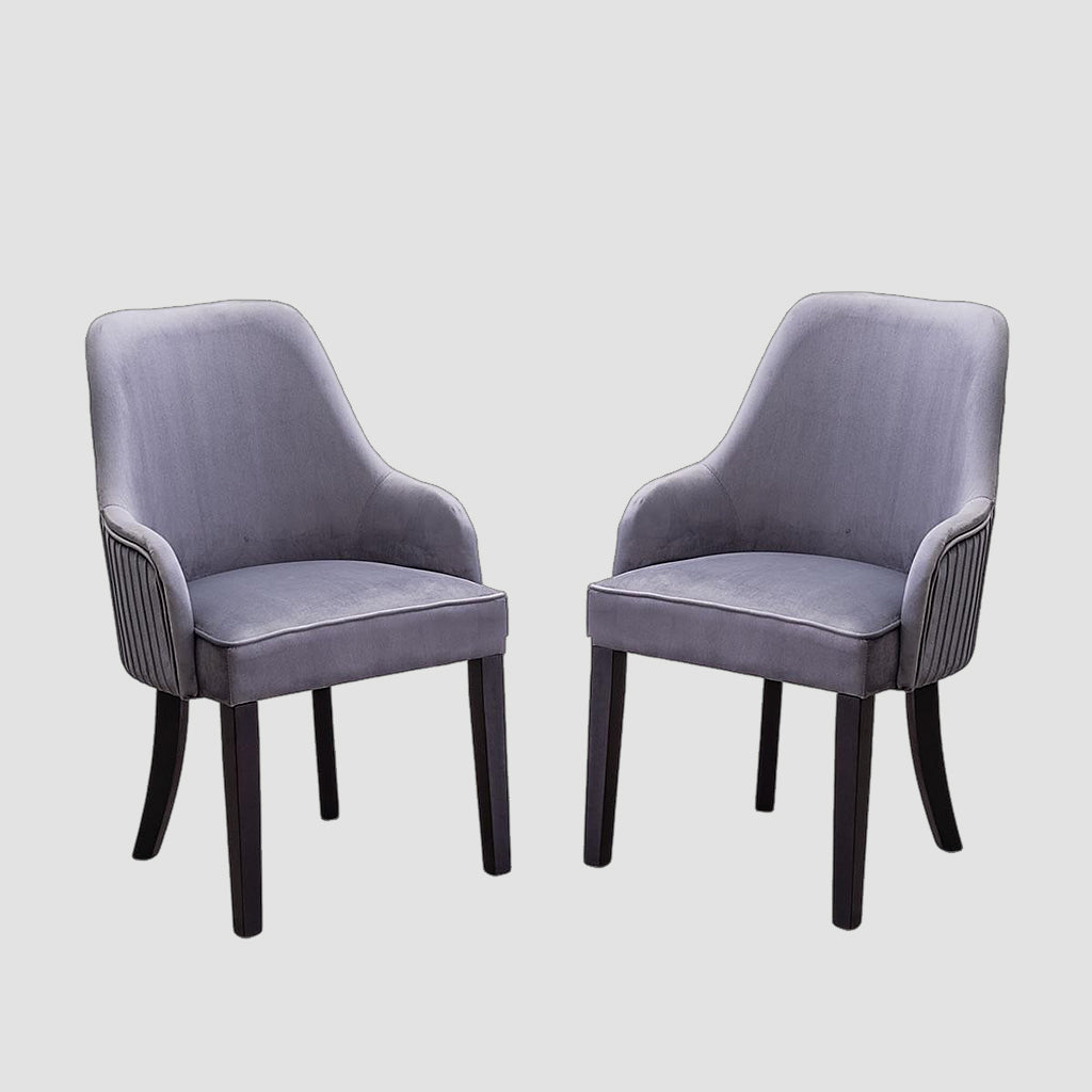 Modus Fabric Dining Chair (Set of 2) | Available In Grey & Blue Colors