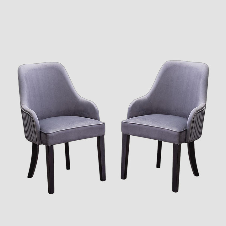 Modus Fabric Dining Chair (Set of 2) | Available In Grey & Blue Colors