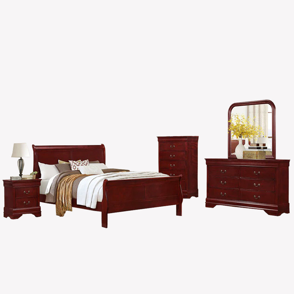 Regal 8Piece Traditional Style Bedroom Set Cherry Cosmic Home Canada