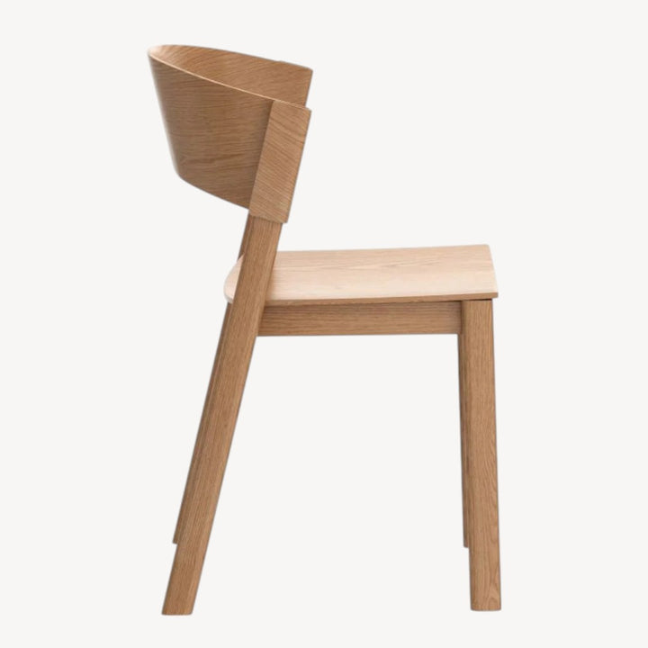 Elias Natural Wood Dining Chairs (Set of 2) – Mid-Century Meets Muscle