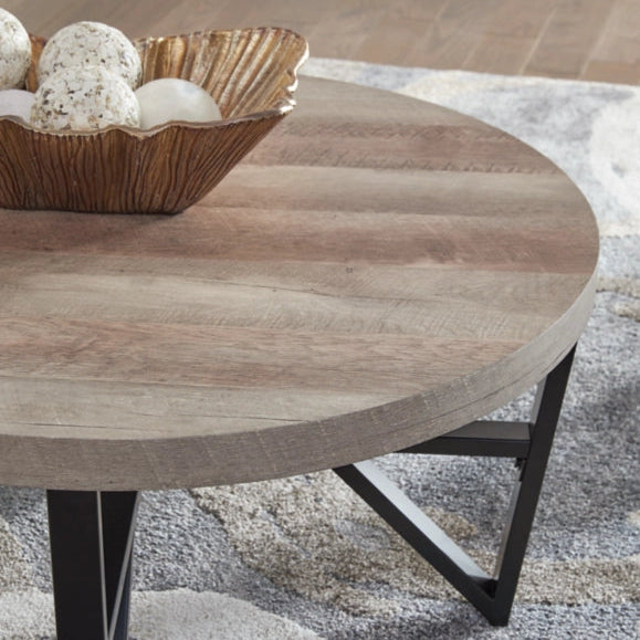 T235-13 Deanlee Occasional Table Set (Set of 3) - Brown/ Black | Signature Design By Ashley