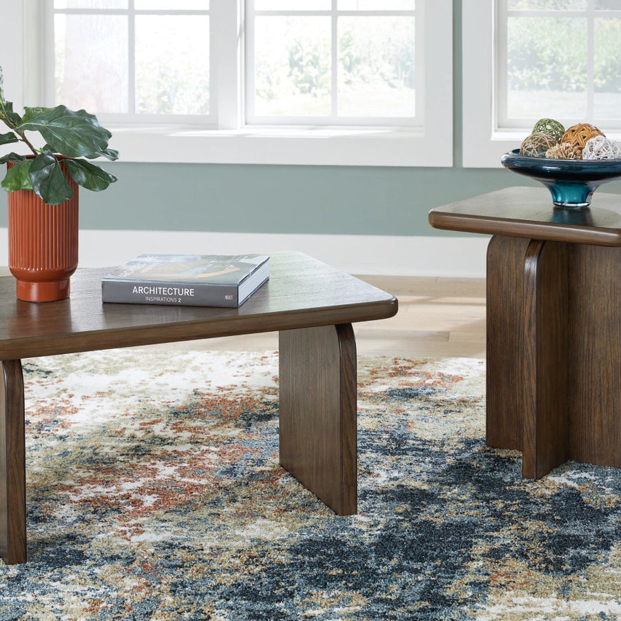 T315-12 Shawbeck Occasional Table Set (Set of 2) - Brown | Signature Design By Ashley