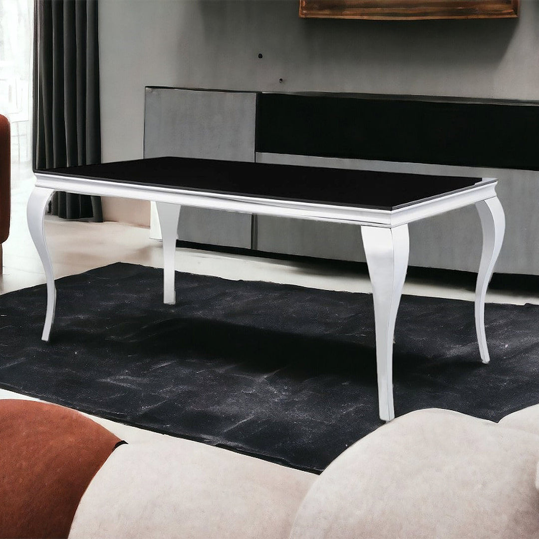 Sprout Metallic Dining Table | Available In Tempered Glass & Marble Top