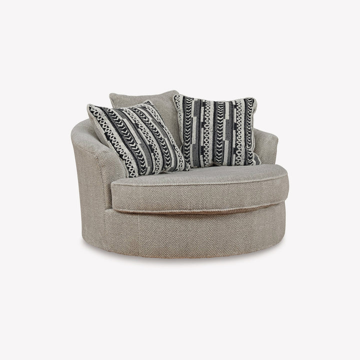 2050221C Calnita Swivel Accent Chair In Sisal Finish | Signature Design By Ashley