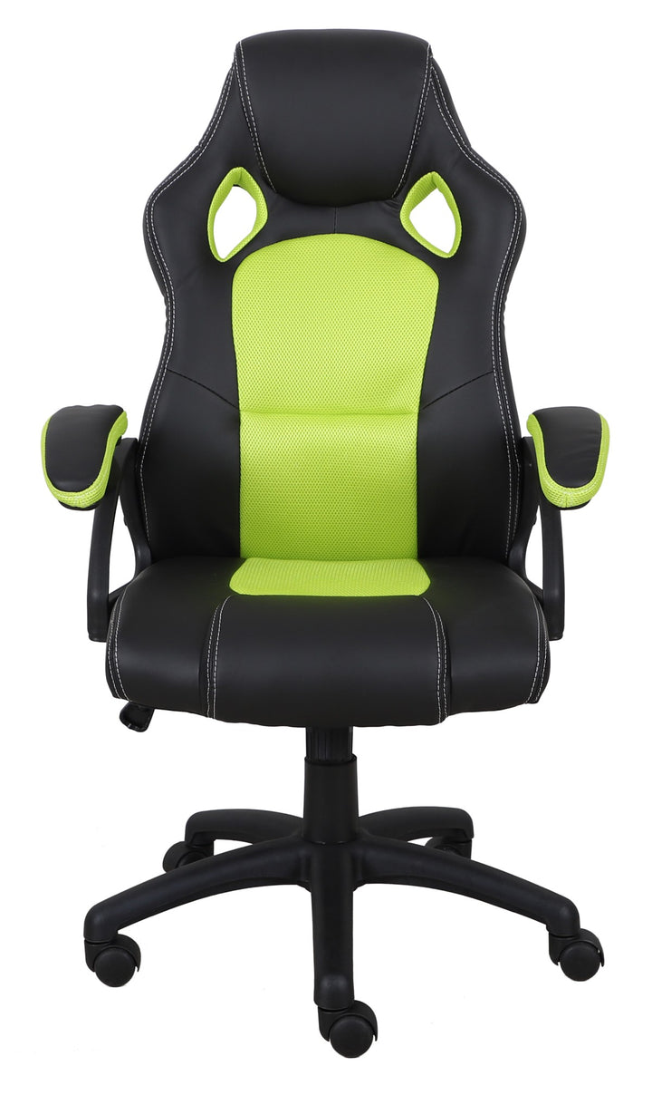 Pulse Comfortable & Stylish Gaming Chair - Black/ Green