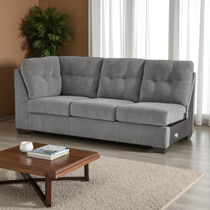 55305S2 Marleton 2-Piece Sectional With Chaise - Grey | Signature Design By Ashley