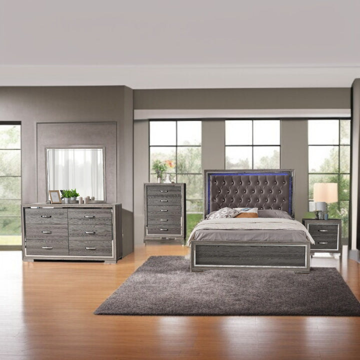 Pivot 8-Piece Bedroom Set - Grey | Modern Style, Storage Solution & Built to Last