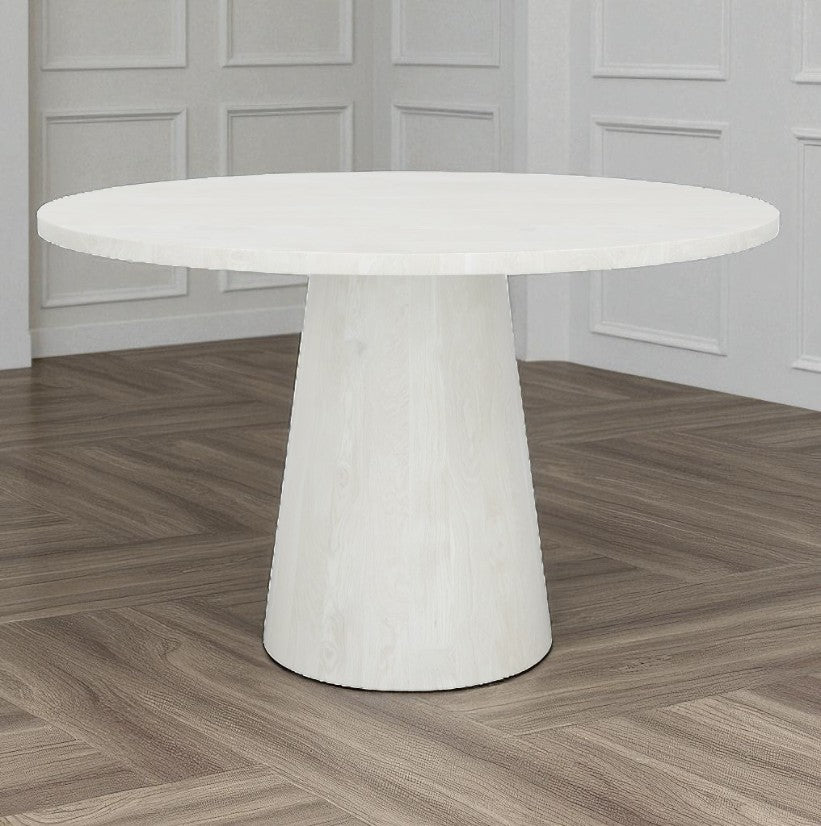 Addison Wooden Dining Table Set For 4 With Fabric Upholstered Chairs - White Vigo