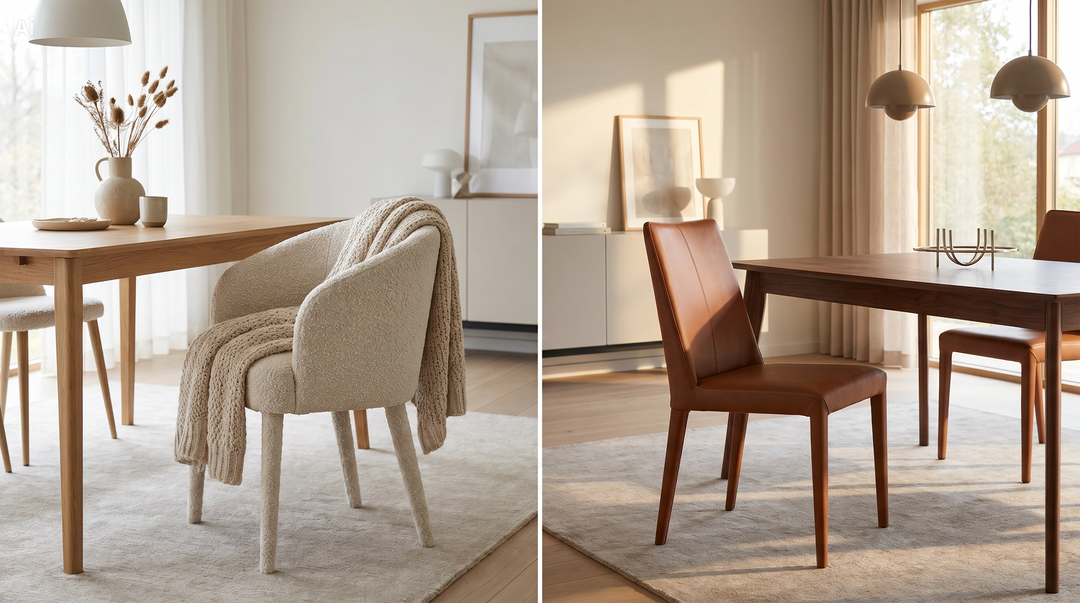Fabric vs Leather Dining Chairs - Which is Right for Your Home