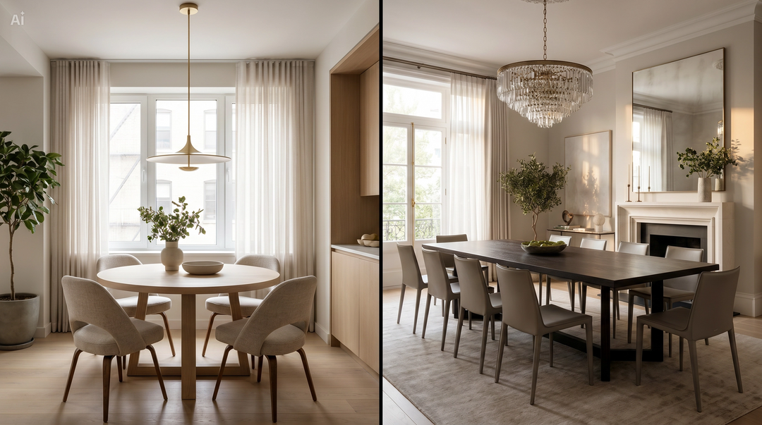 Round vs Rectangular Dining Tables - Which Shape is Right for You