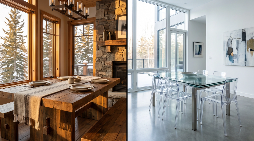 Wooden vs Glass Dining Tables - Which is Better for Canadian Homes