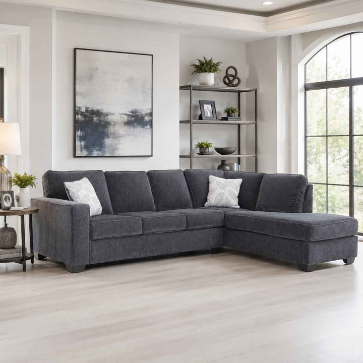 Altari 2-Piece Sectional Sofa In Fabric Upholstery - Slate | Signature Design By Ashley