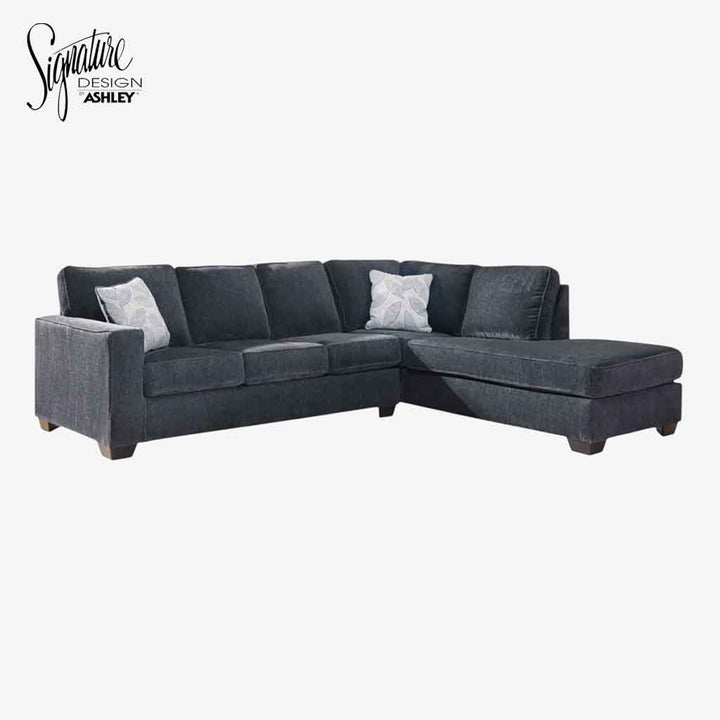 Altari 2-Piece Sectional Sofa In Fabric Upholstery - Slate | Signature Design By Ashley