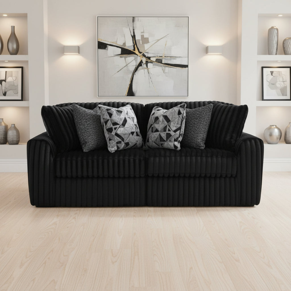 98103S11 Midnight-madness 2-Piece Sectional Sofa In Fabric Upholstery - Onyx | Signature Design By Ashley