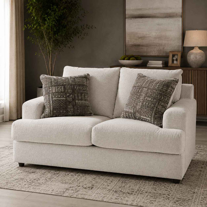 9510435 Soletren Loveseat In Fabric Upholstery - Stone | Signature Design By Ashley